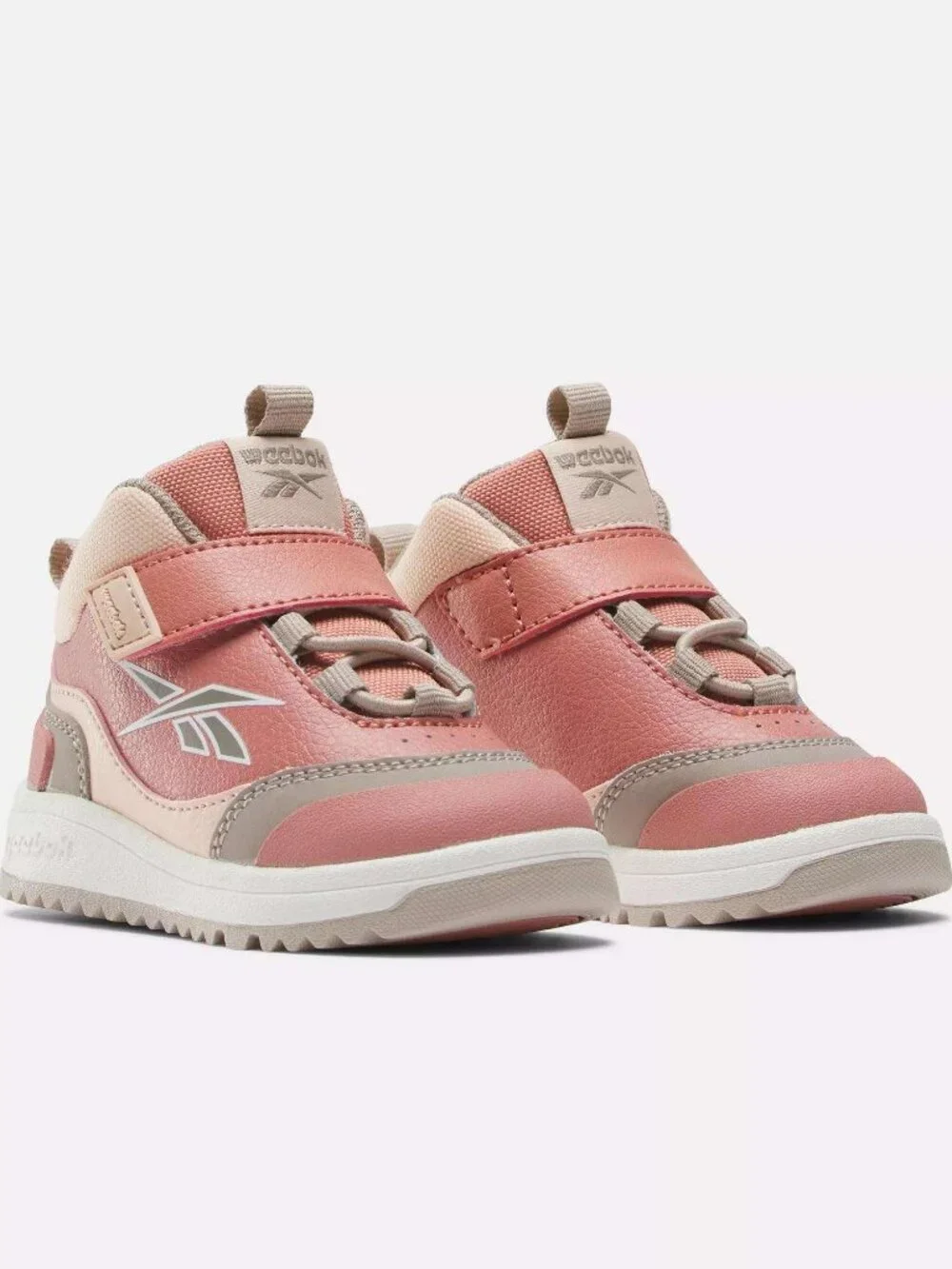 Reebok Weebok Size 9.5 Versaflex / Storm X Toddler High Top Sneakers Pink Gray